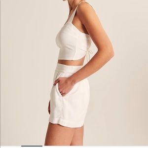 Abercrombie & Fitch Linen Blend Pull-on Shorts